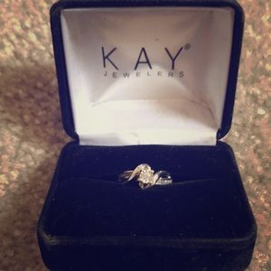 Diamond Promise Ring 1/8 ct tw round cut